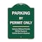 Signmission Parking By Permit Vehicles w/o Permits Towed Vehicle Owners Expense Alum, 18" L, 24" H, GW-1824-9803 A-DES-GW-1824-9803 - alternate 1